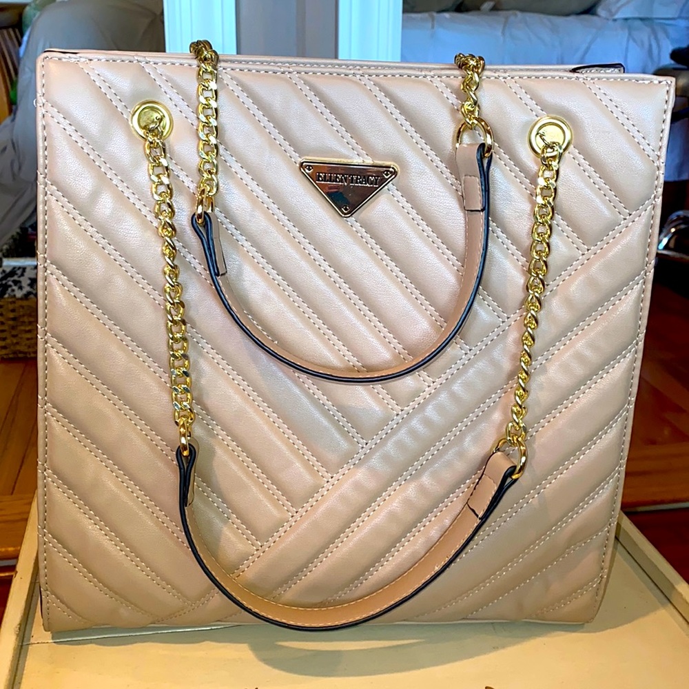 Ellen Tracy Chain Shopper Tote